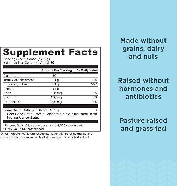 Ancient Nutrition Collagen Powder, Bone Broth Collagen, Chocolate, Hydrolyzed Multi Collagen