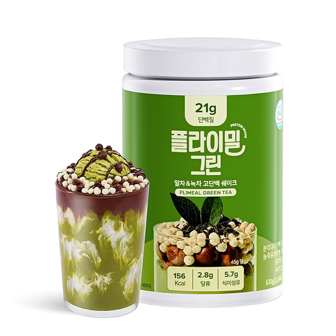 Green Tea Matcha Protein Shake, 21g Protein, Low Sugar, Keto-Friendly Meal Replacement Shake