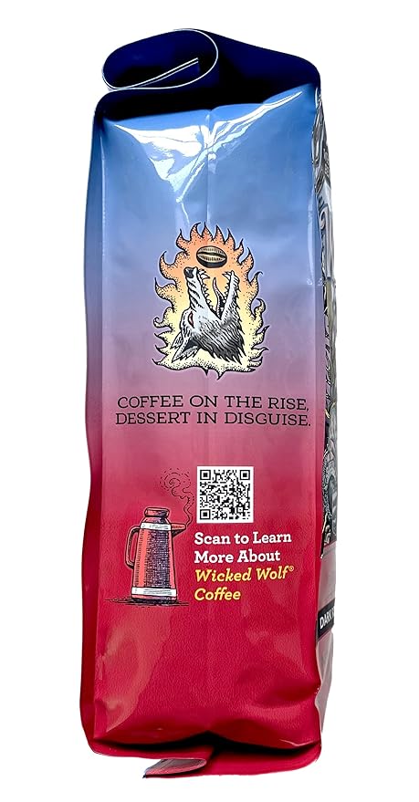 Raven's Brew Wicked Wolf Whole Bean Coffee, 12 ounce - Dark Roast - Full Body of Currant and Spice