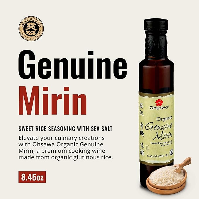 Ohsawa - Genuine Mirin, Authentic Japanese Sweet Cooking Wine, Vegan, Non-GMO, USDA Certified