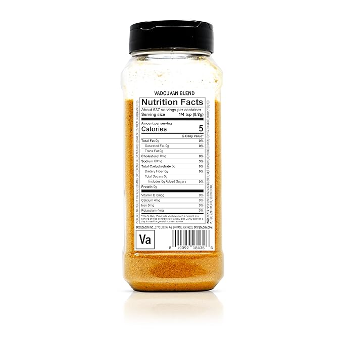 Spiceology - Wheat-Free Vadouvan Blend - French Masala Seasoning - Use On: Chicken, Fish, Beef