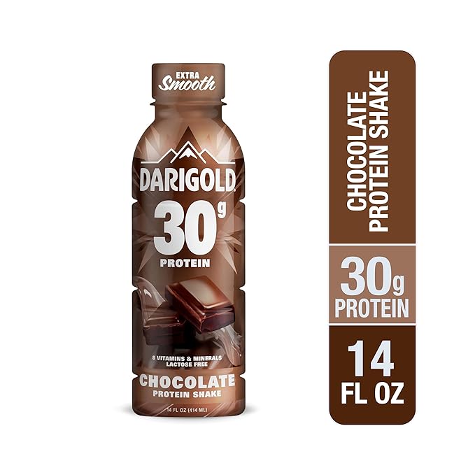 Darigold Ready to Drink Chocolate Protein Shake, 30g Protein, No Added Sugar, Lactose Free, Only