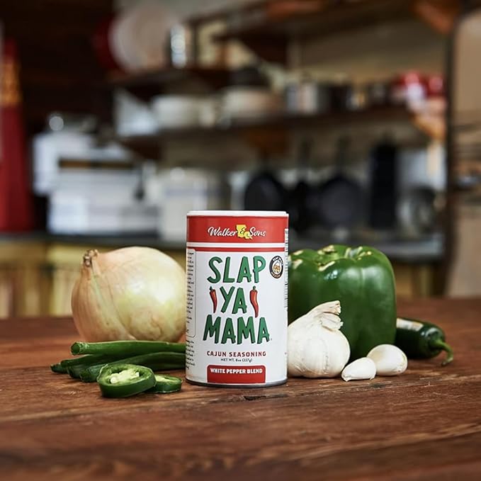 Slap Ya Mama Cajun Seasoning Variety Pack - 8 oz Cans, Original, Hot & White Pepper Blends, All