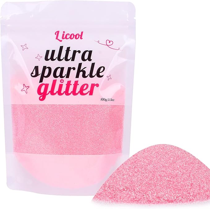 Holographic Fine Glitter, 100g/3.5oz Extra Fine Glitters Powder Packs for Resin, Craft Glitter for