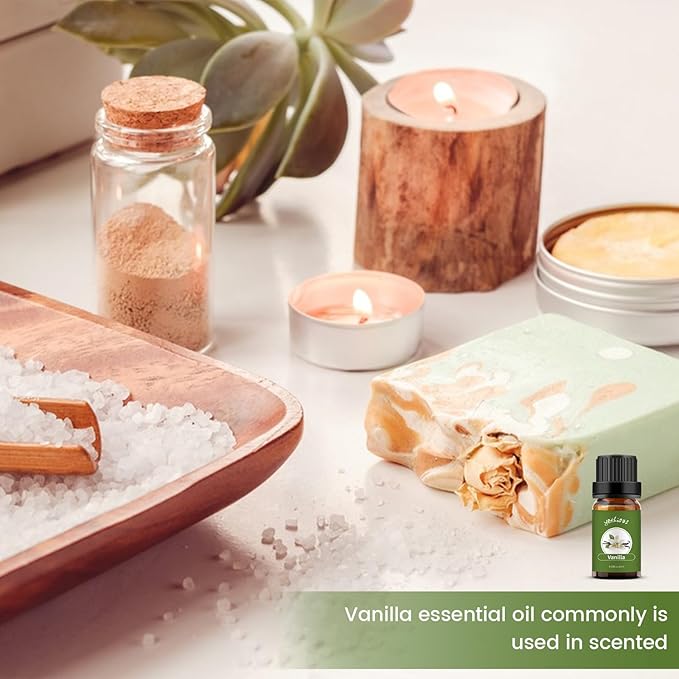 yethious Vanilla Essential Oil for Diffuser & Aromatherapy Perfume Oil Pure Natural Vanilla