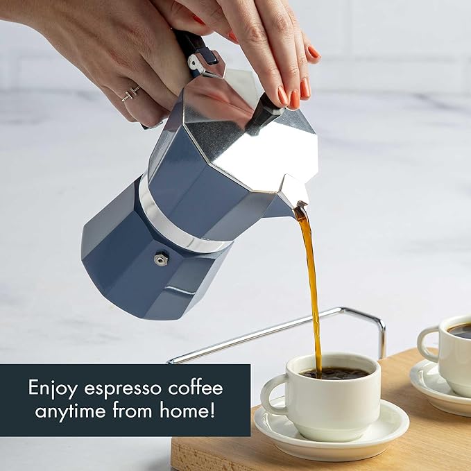 Primula Classic Stovetop Espresso and Coffee Maker, Moka Pot for Italian and Cuban Café Brewing