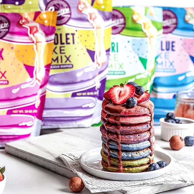 Suncore Foods Power Pink Pitaya Pancake & Waffle Mix, Non-GMO, 20oz (1 Pack)