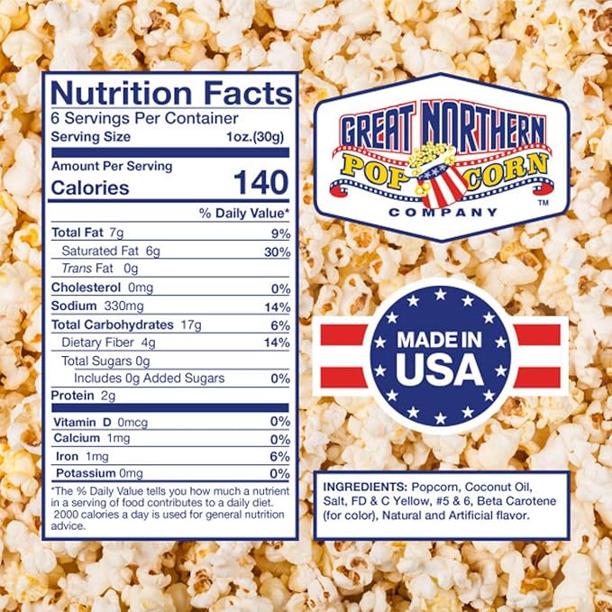 6 oz Popcorn Packs ??Pre-Measured, Movie Theater Style, All-in-One Kernel, Salt, Oil Packets for
