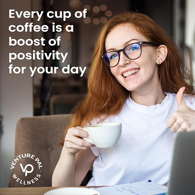 Venture Pal Mushroom Coffee with 12 Adaptogenic Functional Mushrooms with Ashwagandha, Lion's Mane