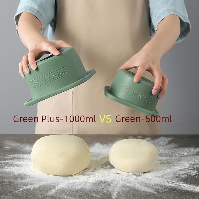 1000ml PLUS Pizza Sourdough Proofing Containers with Air-tight Lids for DIY family Artisan
