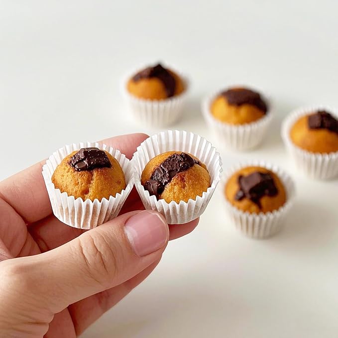 1000 Pcs 1 Inch Mini Muffin Liners,Muffin Liner for Baking White Cupcake Papers Baking Cup