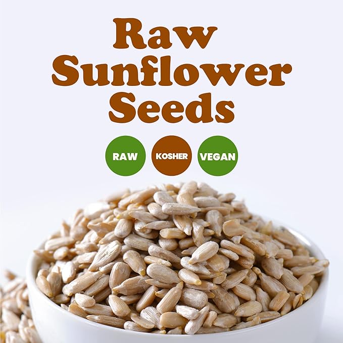 Food to Live Sunflower Seeds, 12 Pounds – Non-GMO Verified, Kernels, No Shell, Kosher, Raw, Vegan