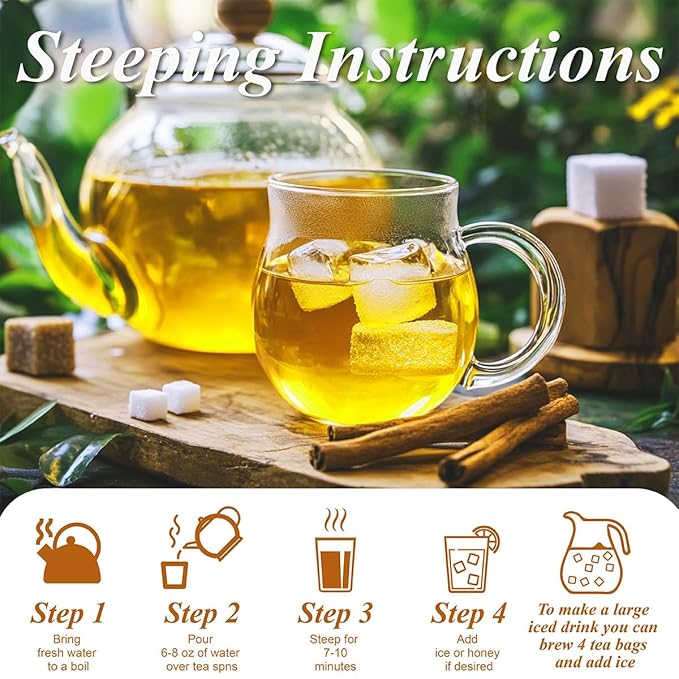 WT WEETEE Turmeric Chai Tea Bags, 2g x 100 Count, Caffeine-Free Turmeric Spiced Chai Tea, Includes