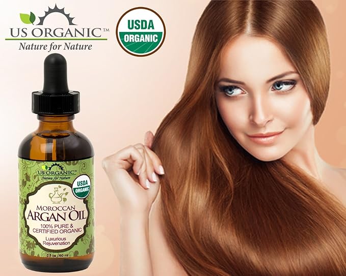 US Organic Moroccan Argan Oil, USDA Certified Organic,100% Pure & Natural, Cold Pressed Virgin