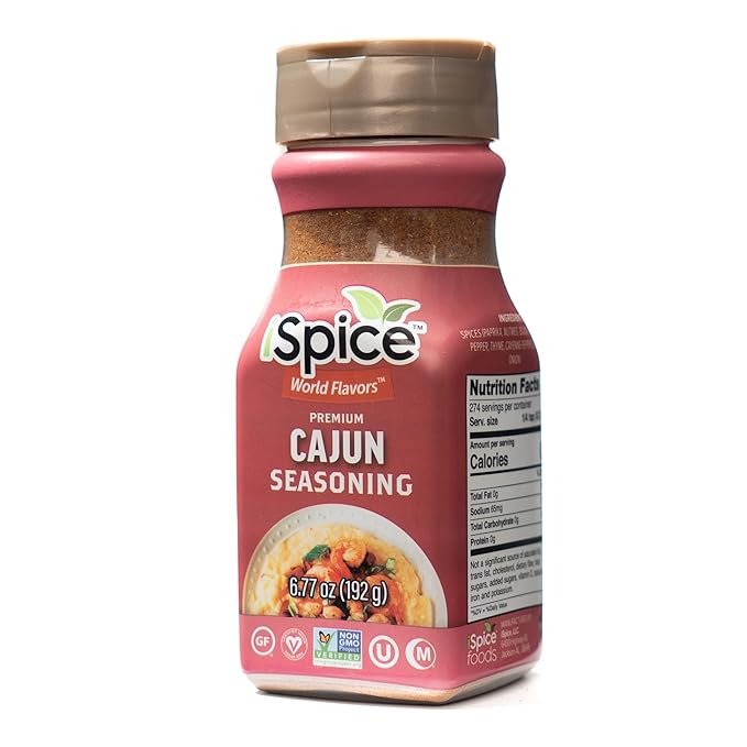 iSpice - Sugar-Free CAJUN SEASONING World Flavor Super Spice Blend | All Natural | Ready to use as