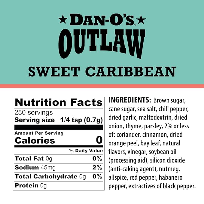 Dan-O's Outlaw Seasoning - Sweet Caribbean