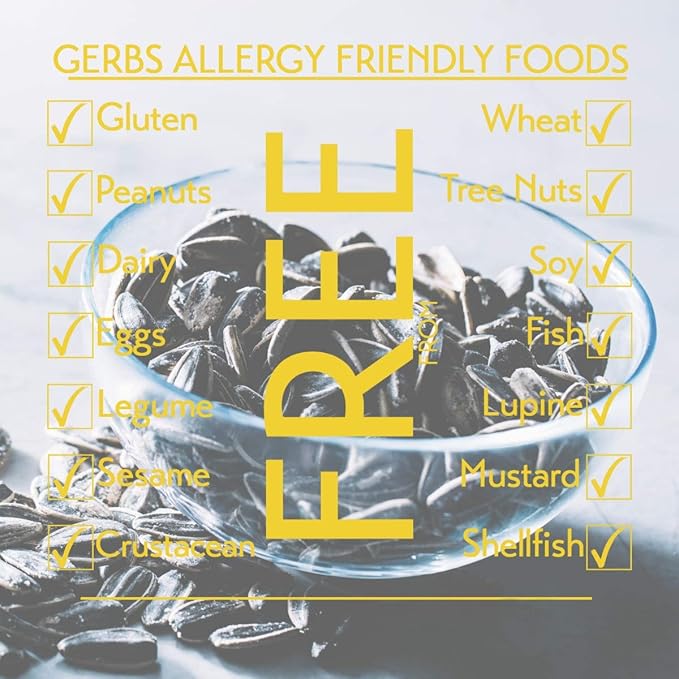 Lightly Sea Salted Sunflower Seed in Shell by Gerbs - 2 LBS - Top 11 Food Allergen Free & Non GMO
