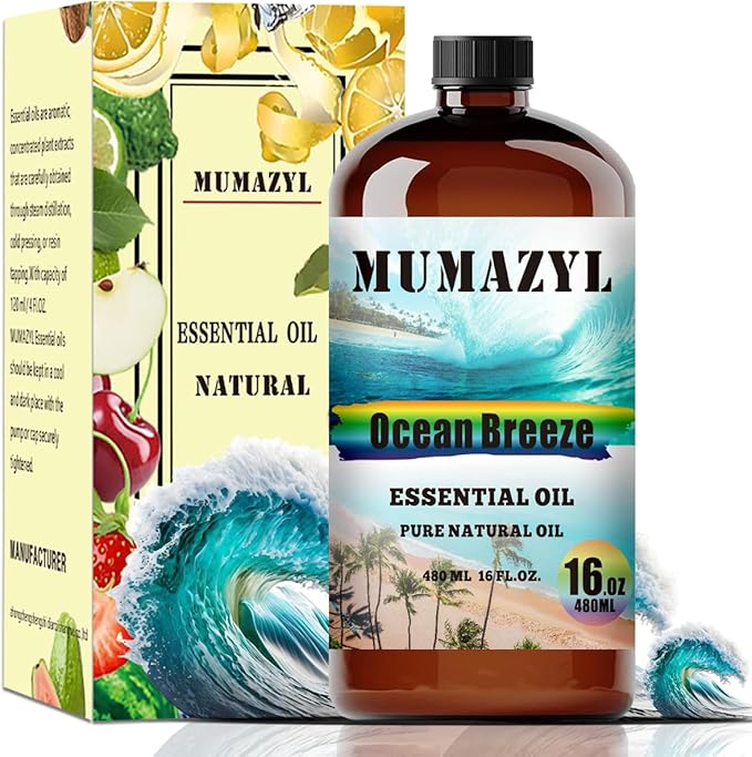 Ocean Breeze Essential Oil, Ocean Breeze Oil 16 Fl Oz 480ML for Diffuser Humidifier Yoga Cleaning