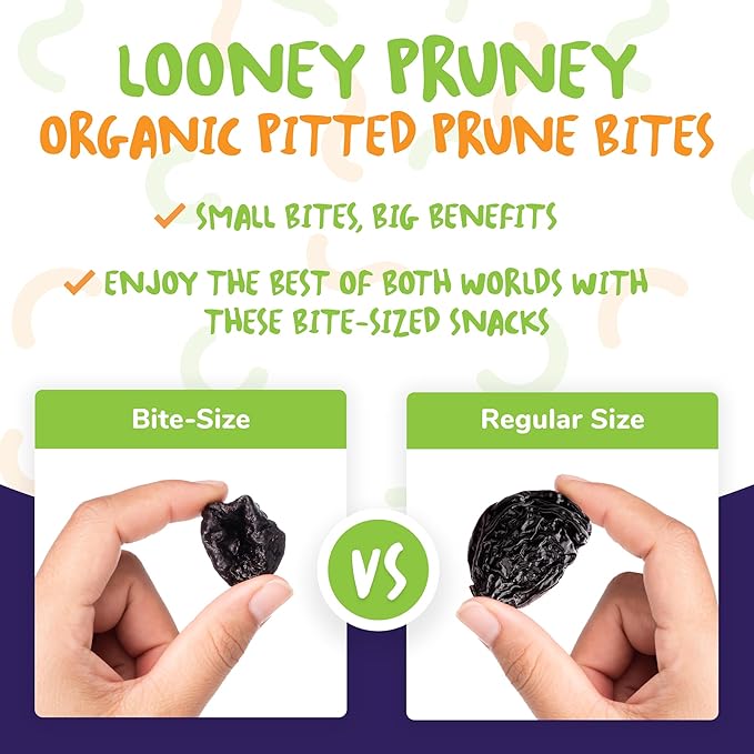 Looney Pruney Organic Pitted Dried Prunes for the Entire Family | Always California-Grown | Kosher