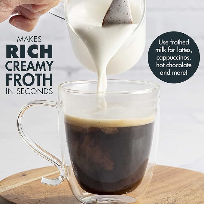 Primula Stovetop Espresso Maker and Handheld Electric Milk Frother Gift Set, Moka Pot for Classic