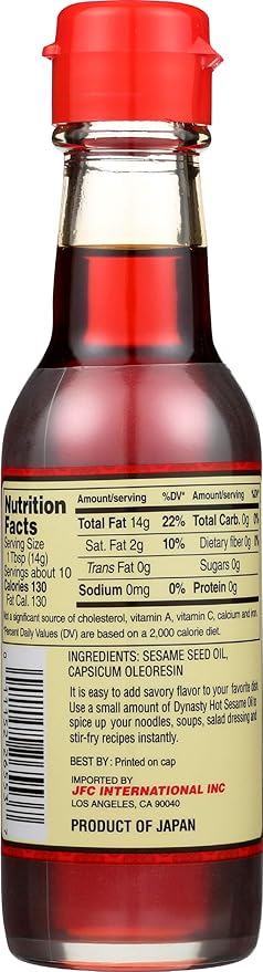 Dynasty Premium Hot Sesame Oil, 5 fl oz