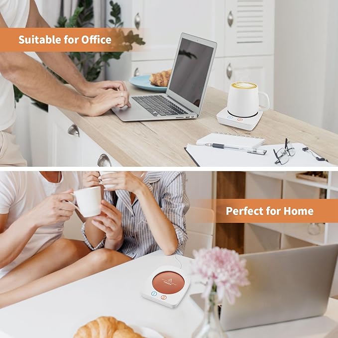 VOBAGA Coffee Warmer & Mug Warmer for Home Office Home Desk Gift Use, 20w Electric Cup Beverage
