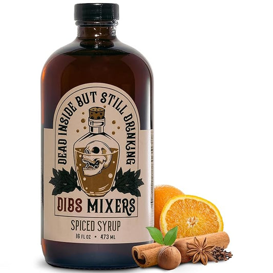 Dibs Mixers Spiced Syrup - Fall Spice Blend for Cocktails, Coffee, Pancakes & Desserts - With