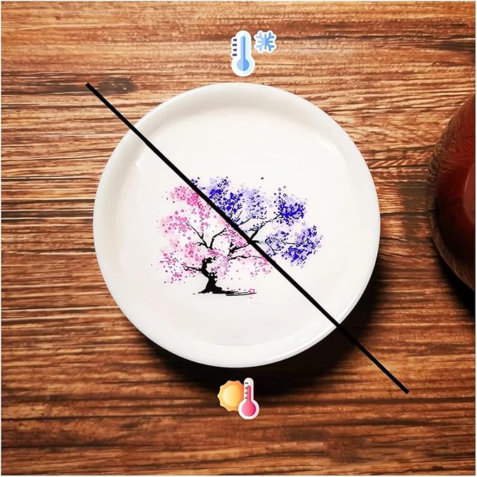 Magic Sakura Cherry Blossom Sake Cup - 2023 New Ceramic Sake Cold/Hot Temperature Color Changing