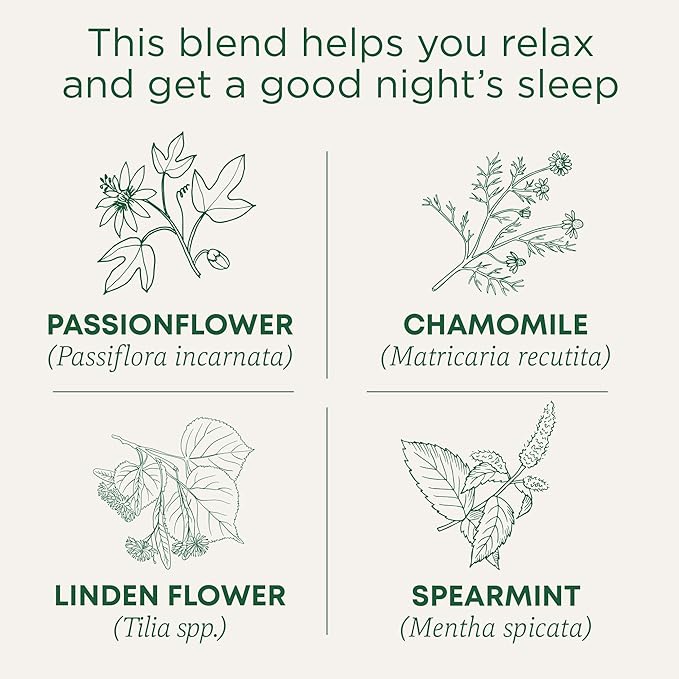 Traditional Medicinals Tea, Organic Nighty Night, Relax & Get a Good Night's Sleep, Includes