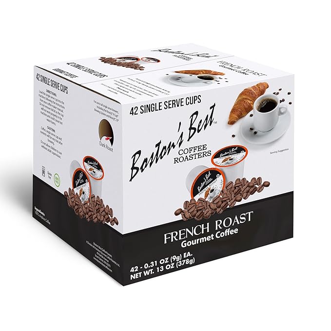 Boston’s Best - Rich & Bold French Roast Gourmet Delectable Dark Roast Coffee, Compatible with