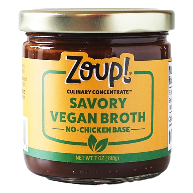 Zoup! Good, Really Good Savory No-Chicken Vegan Broth Culinary Concentrate, 6 Pack, 7 Oz Each