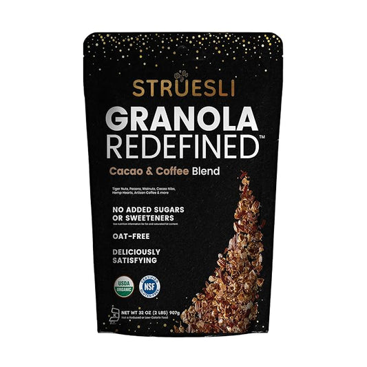 Struesli - Organic Cacao + Coffee Granola Redefined | No Added Sweeteners, No Grains | Keto & Paleo
