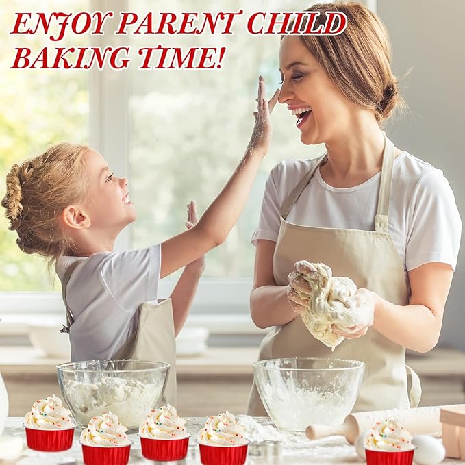 Gejoy 400 Pcs Aluminum Foil Baking Cups with Lids 5 oz Disposable Ramekins Mini Cake Pans Creme