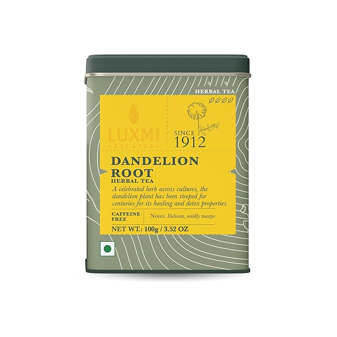 Luxmi Estates - Pure Dandelion Herbal - Organic Dandelion Tea - Loose Leaf - 100g (50 Cups) | With