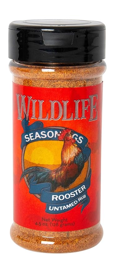 Wildlife Seasonings Rooster Untamed Rub - Zesty Dry Rub Seasoning for Chicken, and Pork, Perfect