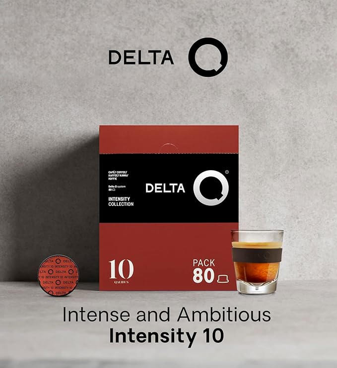 Delta Q Espresso Pods for Delta Q machines, Qalidus - Intensity 10, Notes of Caramel, XL Pack - 80