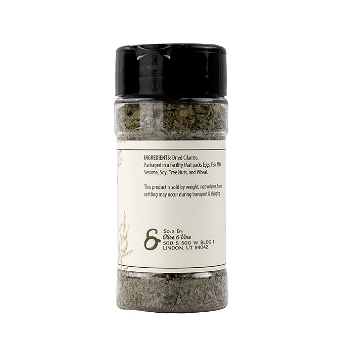 Olive & Vine Cilantro Flakes, Fresh & Zesty, For Tacos & Salsas, Rich Tradition, Authentic Taste