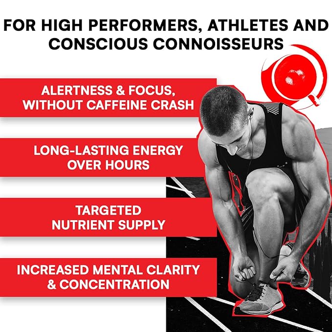 Sustained Energy Boost (11 servings) - Instant Coffee - Mushroom Coffee with Lion's Mane, Vitamins
