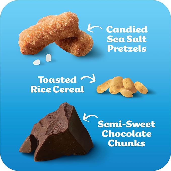 Rice Krispies Treats Bliss Crispy Marshmallow Squares, Snack Bars, Chocolate Sea Salt Pretzel (6