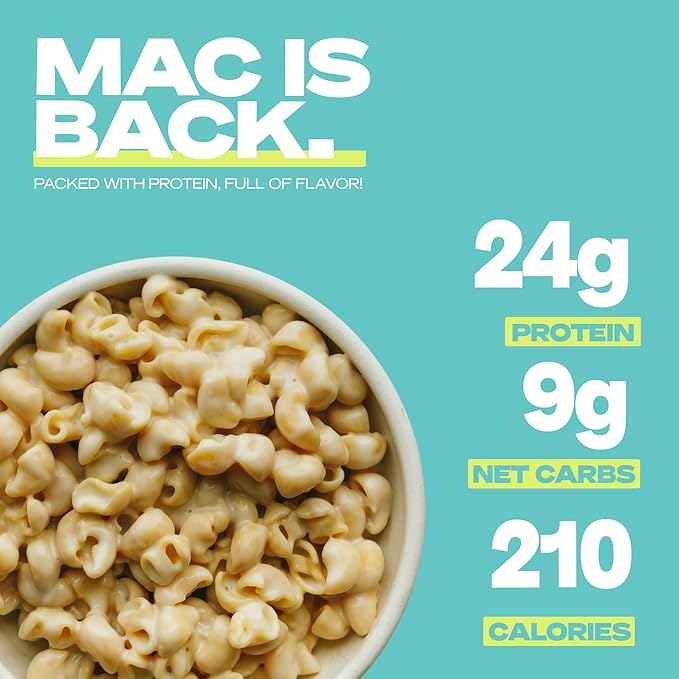 Kaizen Pasta Mac & Cheese Variety Pack - High Protein (24g), Low Carb, Keto- Friendly, Gluten-Free