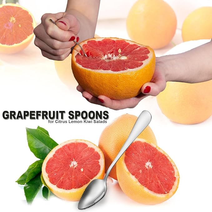 Grapefruit Spoon Serrated Edge Knife Stainless Steel Fruit Knife Grapefruit Utensils Tool Dessert
