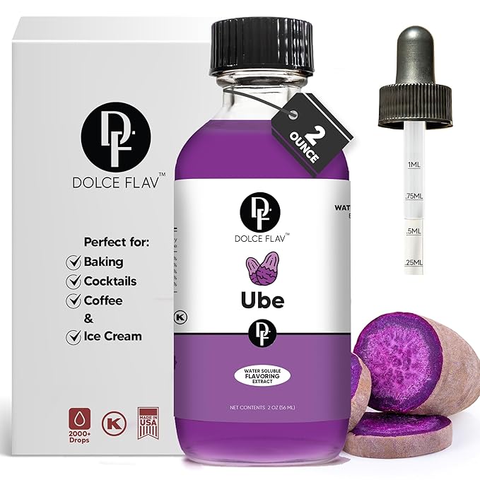 Dolce Flav Purple Ube Extract ??2 Ounce Water-Soluble Kosher, Sugar-Free, Concentrated Sweet Ube