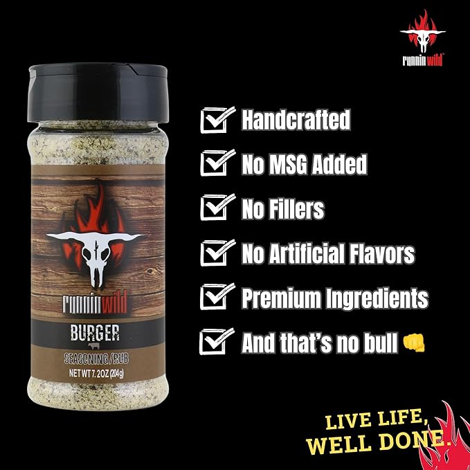 Burger Seasoning | Premium Hamburger Seasoning for Smash Burgers, Burger Patties, Turkey Burgers