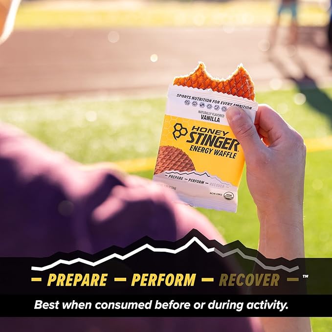 Honey Stinger Organic Vanilla Waffle, Energy Stroopwafel for Exercise, Endurance and Performance