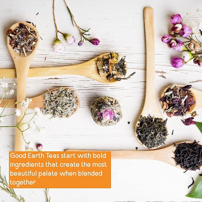 Good Earth Sweet & Spicy, Chai Black Tea, 18 Tea Bags (Pack of 6)