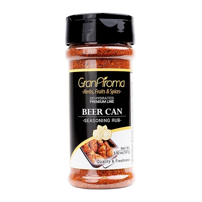 GranAroma Beer Can Chicken Rub, Savory & Spicy Blend, Seasoning for Grilled Chicken, Roasted