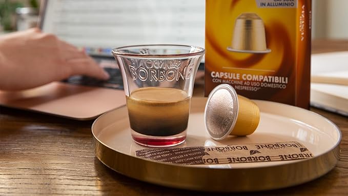 Caffe Borbone Aluminum Coffee Pods, Compatible with Nespresso Original Machines, Crema Superiore