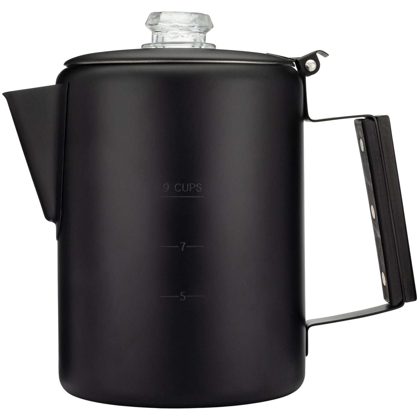 COLETTI Bozeman Black Percolator Coffee Pot — Camping Coffee Pot — America’s Sleekest Percolator