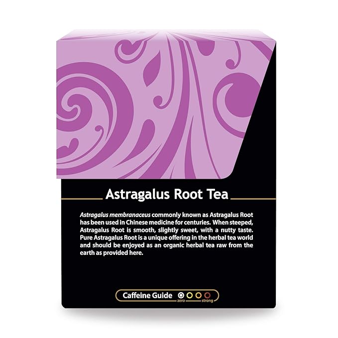 Buddha Teas Organic Astragalus Root Tea | 18 Bleach-Free Tea Bags | Made in the USA | Caffeine-Free
