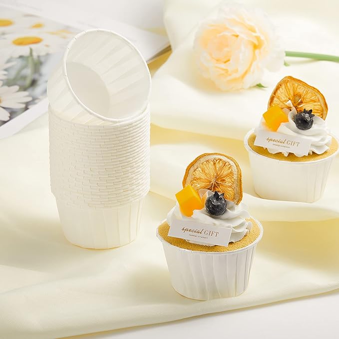 Brown Cupcake Liners Standard Size, 30pcs Christmas Muffin Baking Cups,Cupcake Holders Paper, Heavy